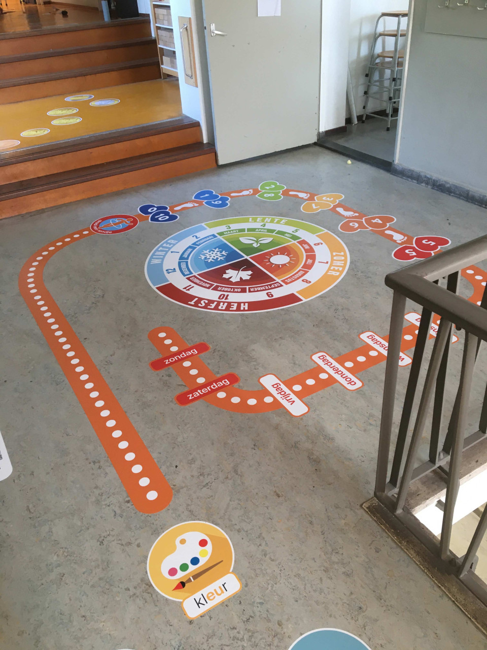Laat vloerstickers plakken door DWD Groep in Dordrecht en Roosendaal